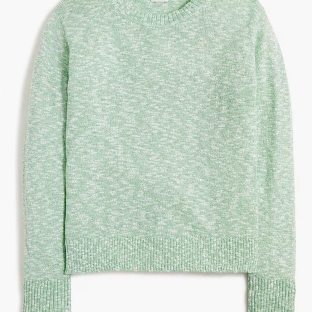 J. CREW Factory Women's green Crewneck Beach Pullover Sweater - L - Picture 3 of 10